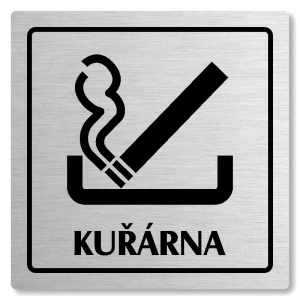 Kuřárna, 80x80mm, stříbrná, Arizona